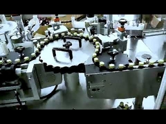 Double Heads Automatic Rotary Labeling Machine For Glass Round Bottle 400/min