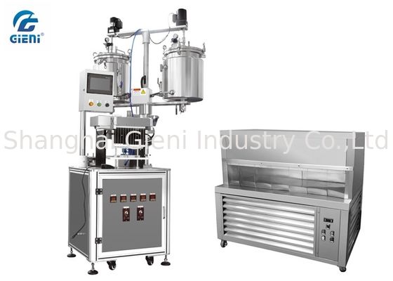 두 배 압축기 어는 플랫폼을 가진 12의 분사구 입술 크림 충전물 기계