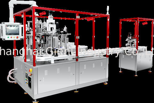 부드럽고 정확한 립스틱 대용량 채용 공기 압력 0.4-0.7Mpa를위한 기울기 립스틱 채용 생산 라인