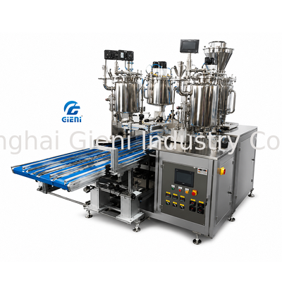 HFM-12N80L Twelve Nozzle Industrial Hot Filling Machine 80L Tank 60-80 bottles/min Max Output