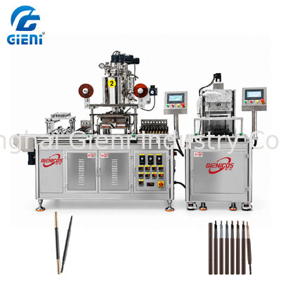 Servo-Driven Bottom-Up Filling Eyebrow Pencil Filling Machine with Dual 5L Tanks