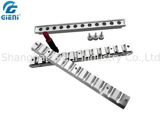 설명서 화장품을 위한 알루미늄 구멍을 뚫는 형 3개 조각 립스틱 탄알 형