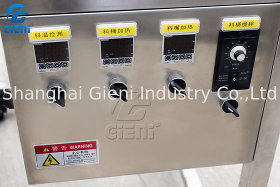 다시 녹는 컨베이어를 가진 20L 탱크 수동 유형 금속 형 립스틱 충전물